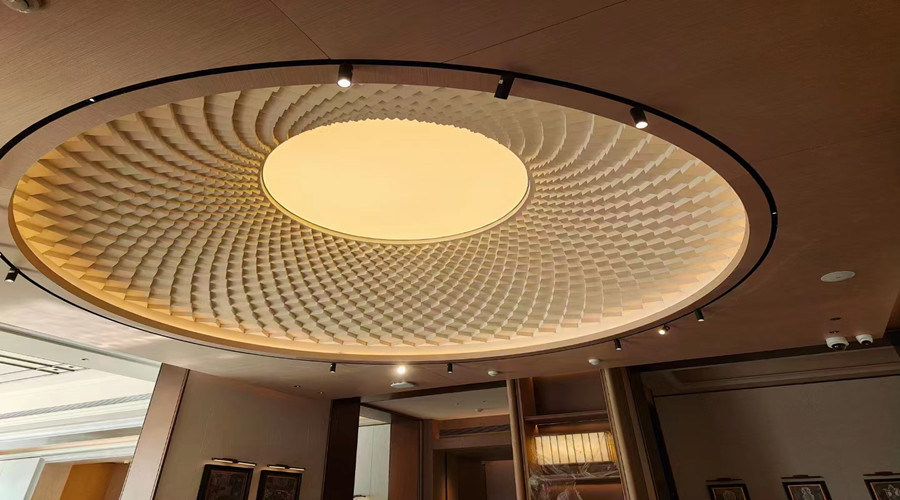 廣州雪松大廈在飾紀上品定制GRG天花,合作共贏！