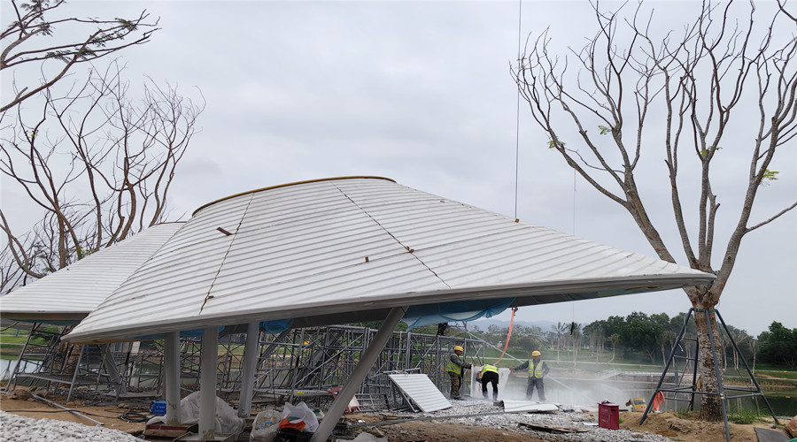 海南三亞海棠灣傘棚UHPC外墻板定制項目 海南三亞海棠灣傘棚UHPC外墻板定制項目