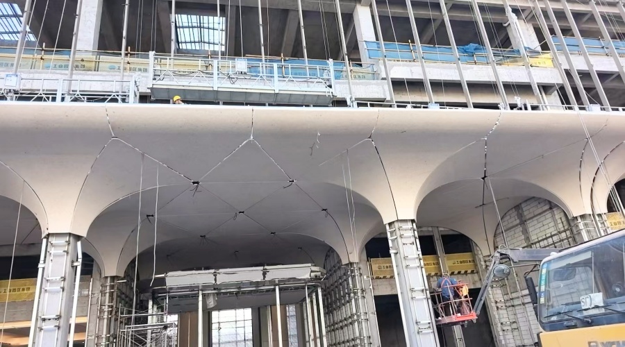 UHPC構件安裝現場 UHPC構件安裝現場